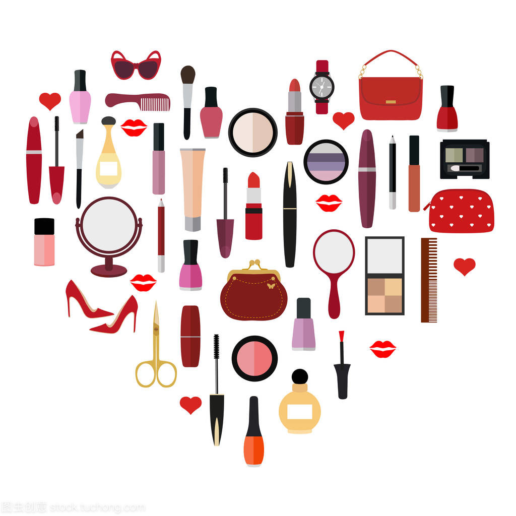 心形設(shè)計(jì)：化妝品與時(shí)尚的浪漫融合